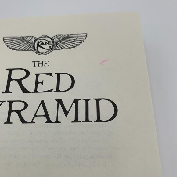 The Red Pyramid by Rick Riordan Hardcover Book 1 First Edition, First Printing - Picture 9 of 15